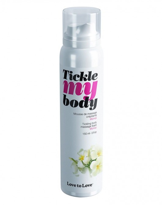 Массажная хрустящая пенка Tickle My Body Monoi с ароматом моной - 150 мл. - Love to Love - купить с доставкой в Пушкино