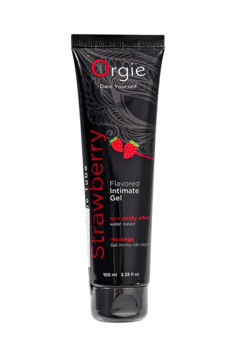 Интимный гель на водной основе Lube Tube Strawberry с клубничным вкусом - 100 мл. - ORGIE - купить с доставкой в Пушкино