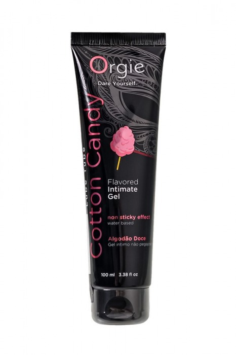 Интимный гель на водной осное Lube Tube Cotton Candy со вкусом сахарной ваты - 100 мл. - ORGIE - купить с доставкой в Пушкино