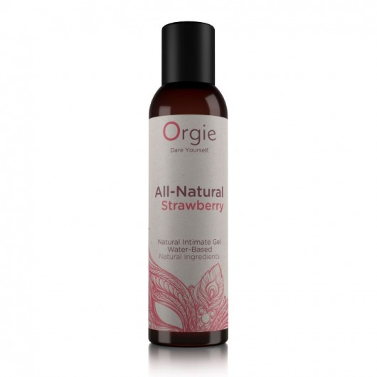 Интимный гель на водной основе All-Natural Strawberry с ароматом клубники - 150 мл. - ORGIE - купить с доставкой в Пушкино
