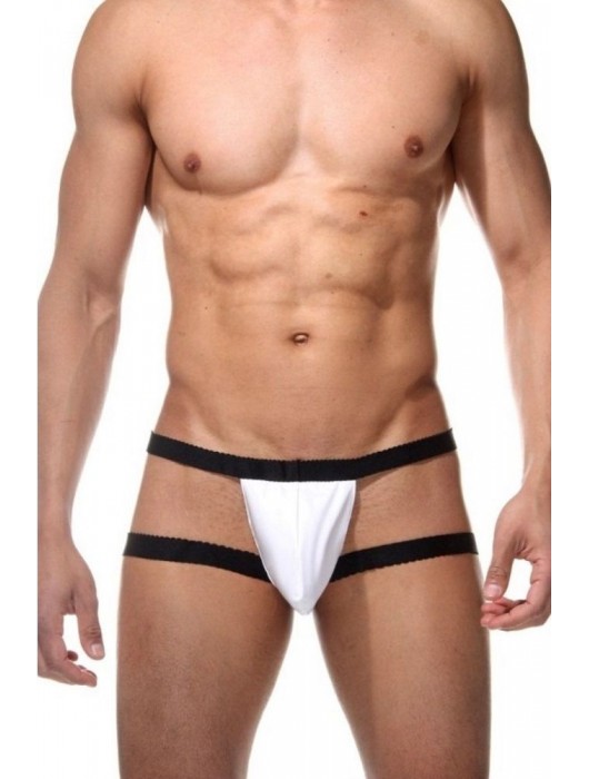 Бело-черные мужские трусы-джоки - La Blinque купить с доставкой