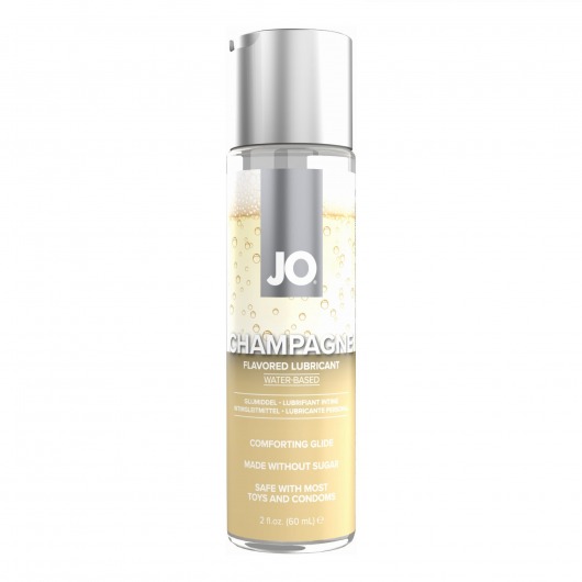 Лубрикант на водной основе JO H2O Champagne Flavored Lubricant с ароматом шампанского - 60 мл. - System JO - купить с доставкой в Пушкино