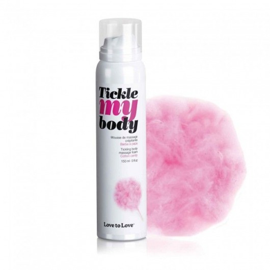 Массажная хрустящая пенка Tickle My Body Cotton Candy с ароматом сладкой ваты - 150 мл. - Love to Love - купить с доставкой в Пушкино