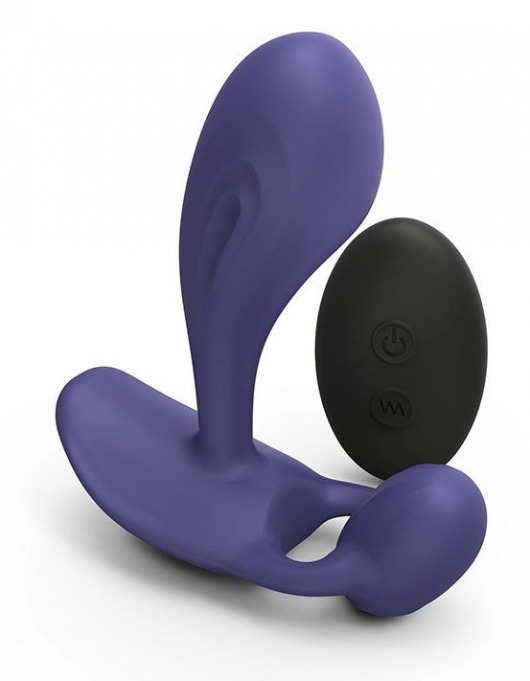 Темно-синий вибромассажер Witty P G Vibrator with Remote Control - Love to Love - в Пушкино купить с доставкой
