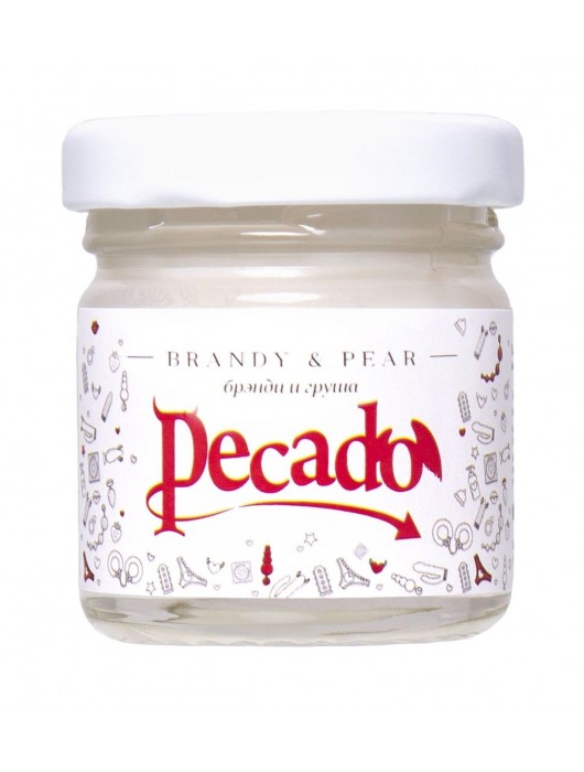 Массажная свеча Brandy   Pear - 35 мл. - Pecado - купить с доставкой в Пушкино