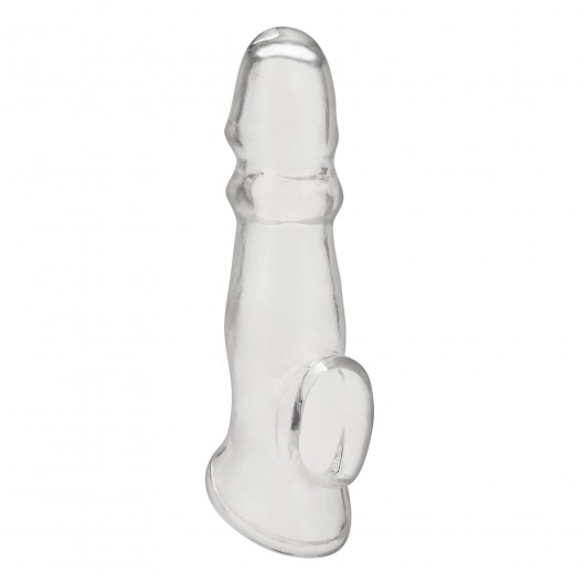 Прозрачная насадка для пениса Girthy Penis Enhancing Sleeve Extension - 17,1 см. - BlueLine - в Пушкино купить с доставкой