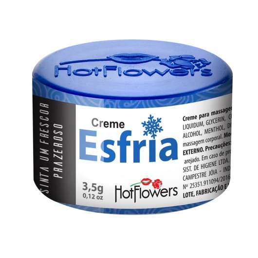 Возбуждающий крем Esfria с охлаждающим эффектом - 3,5 гр. - HotFlowers - купить с доставкой в Пушкино