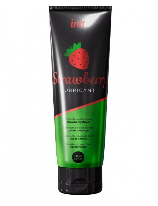 Смазка на водной основе с ароматом клубники Strawberry Lubricant - 100 мл. - INTT - купить с доставкой в Пушкино