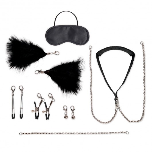 Большой эротический набор из 12 предметов Interchangeable Collar   Nipple Clips Set - Lux Fetish - купить с доставкой в Пушкино