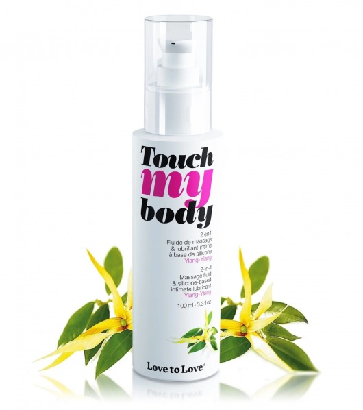 Силиконовый лубрикант 2-в-1 Touch My Body с ароматом иланг-иланга - 100 мл. - Love to Love - купить с доставкой в Пушкино