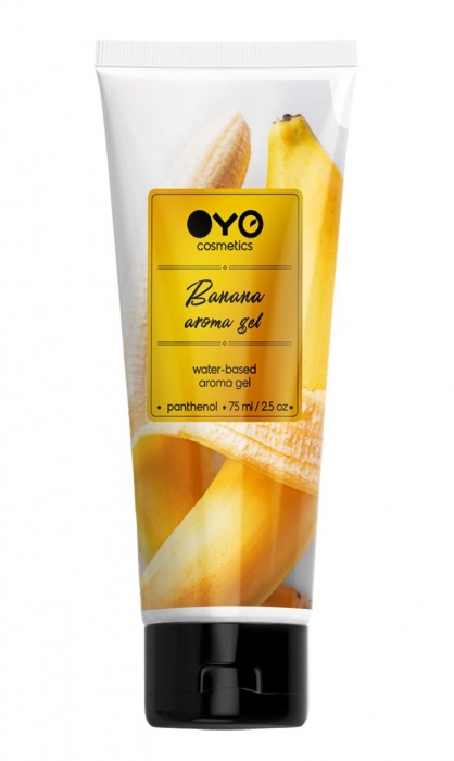 Лубрикант на водной основе OYO Aroma Gel Banana с ароматом банана - 75 мл. - OYO - купить с доставкой в Пушкино