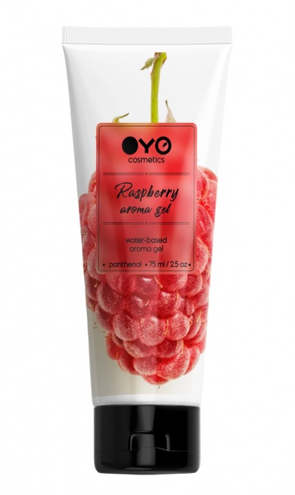Лубрикант на водной основе OYO Aroma Gel Raspberry с ароматом малины - 75 мл. - OYO - купить с доставкой в Пушкино