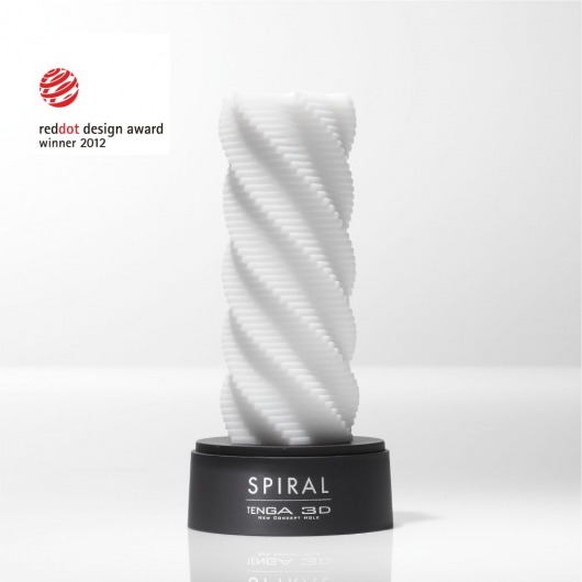 Белый 3D мастурбатор SPIRAL - Tenga - в Пушкино купить с доставкой
