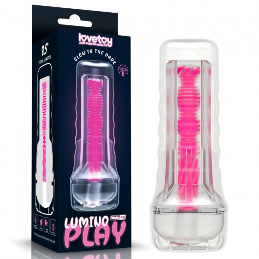 Светящийся в темноте мастурбатор 8.5 Lumino Play Masturbator - Lovetoy - в Пушкино купить с доставкой