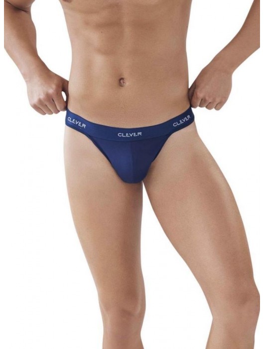 Темно-синие мужские трусы-тонги Venture Thong - Clever Masculine Underwear купить с доставкой