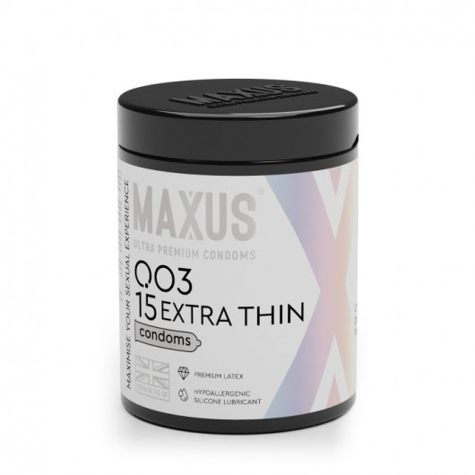 Экстремально тонкие презервативы MAXUS 003 Extra Thin - 15 шт. - Maxus - купить с доставкой в Пушкино