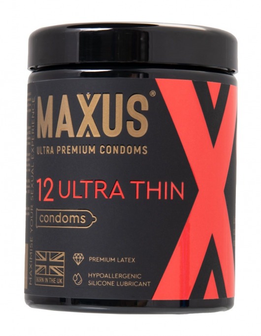 Ультратонкие презервативы MAXUS Ultra Thin - 12 шт. - Maxus - купить с доставкой в Пушкино