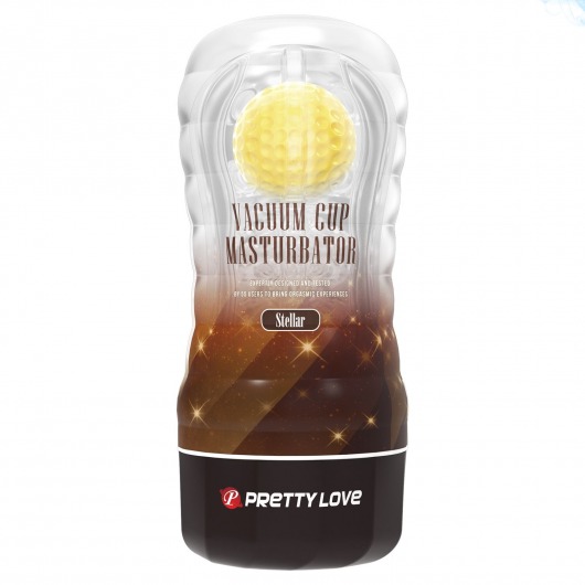 Прозрачный текстурированный мастурбатор Vacuum Cup Masturbator Stellar - Baile - в Пушкино купить с доставкой