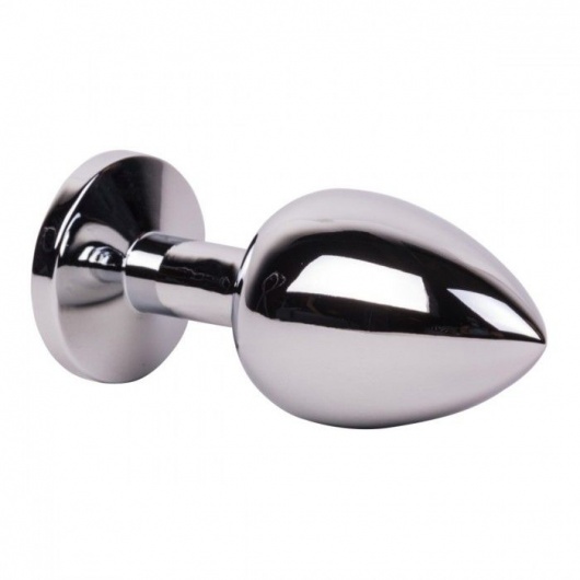 Большой стальной плаг с розовым кристаллом Pink Bubble Gum - 9,5 см. - Erotic Fantasy - купить с доставкой в Пушкино