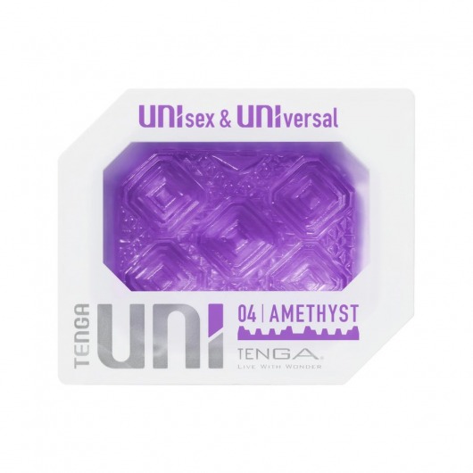 Фиолетовый мастурбатор-стимулятор Tenga Uni Amethyst - Tenga - в Пушкино купить с доставкой