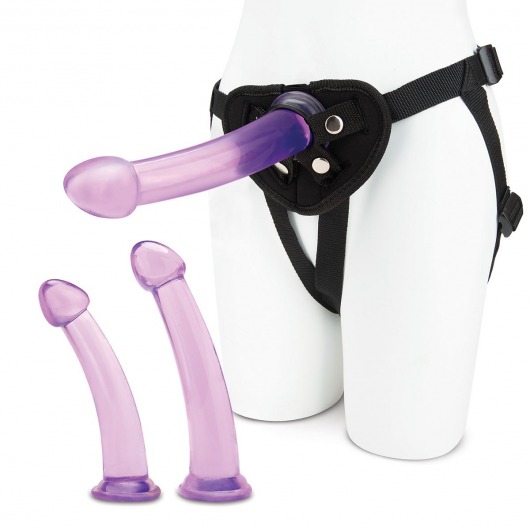 Тренировочный набор с тремя насадками Pegging Training Set - Lux Fetish - купить с доставкой в Пушкино