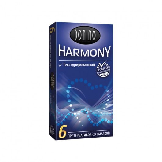 Текстурированные презервативы Domino Harmony - 6 шт. - Domino - купить с доставкой в Пушкино
