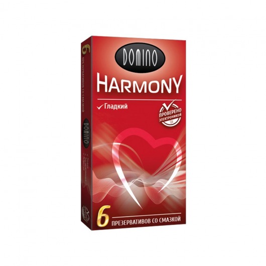 Гладкие презервативы Domino Harmony - 6 шт. - Domino - купить с доставкой в Пушкино