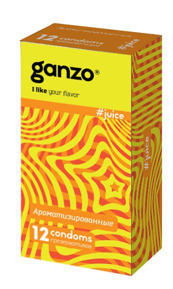 Ароматизированные презервативы Ganzo Juice - 12 шт. - Ganzo - купить с доставкой в Пушкино