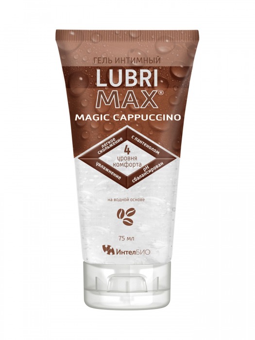 Интимный гель-смазка на водной основе Lubrimax Magic Cappuccino - 75 мл. - ИнтелБИО - купить с доставкой в Пушкино