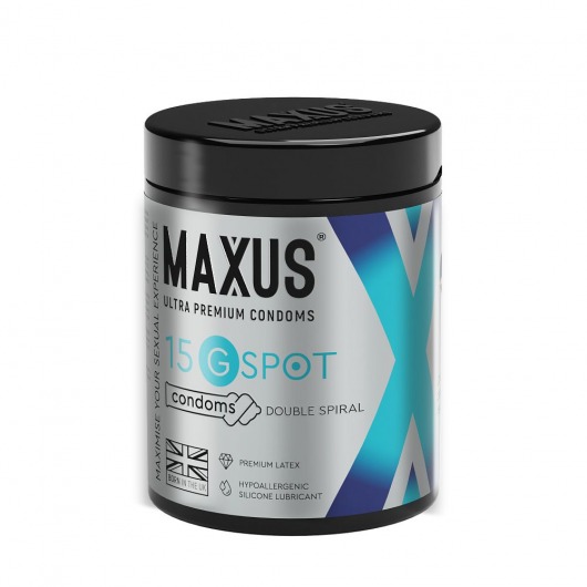 Гладкие презервативы Maxus G spot с двойной спиралью - 15 шт. - Maxus - купить с доставкой в Пушкино