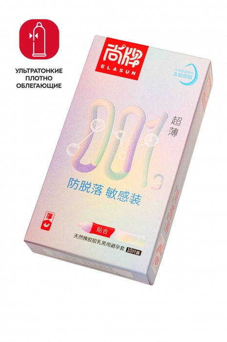 Ультратонкие облегающие презервативы Elasun Slim Fit - 10 шт. - Elasun - купить с доставкой в Пушкино