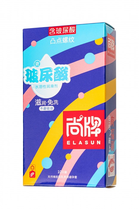 Презервативы с точками и ребрами Elasun Ribbed and Dotted - 10 шт. - Elasun - купить с доставкой в Пушкино