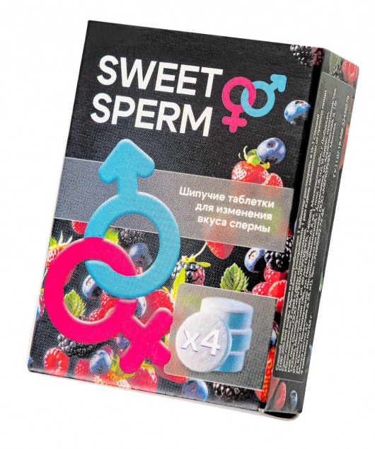 Шипучие таблетки для мужчин Sweet Sperm для изменения вкуса спермы (4 шт. по 0,5 гр.) - Капиталпродукт - купить с доставкой в Пушкино