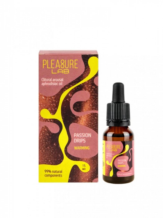 Капли с согревающим эффектом Passion Drips Warming - 15 мл. - Pleasure Lab - купить с доставкой в Пушкино