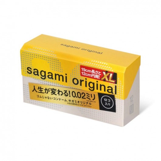 Презервативы увеличенного размера Sagami Original 0.02 XL-size - 12 шт. - Sagami - купить с доставкой в Пушкино