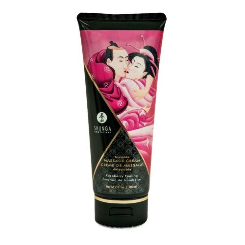 Массажный крем для тела с ароматом малины Raspberry feeling - 200 мл. - Shunga - купить с доставкой в Пушкино