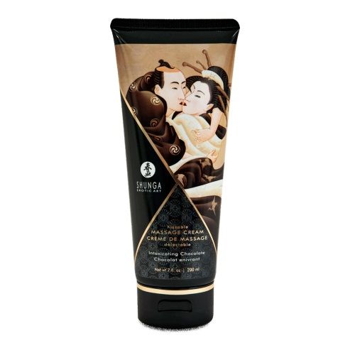 Массажный крем для тела с ароматом шоколада Intoxicating Chocolate - 200 мл. - Shunga - купить с доставкой в Пушкино