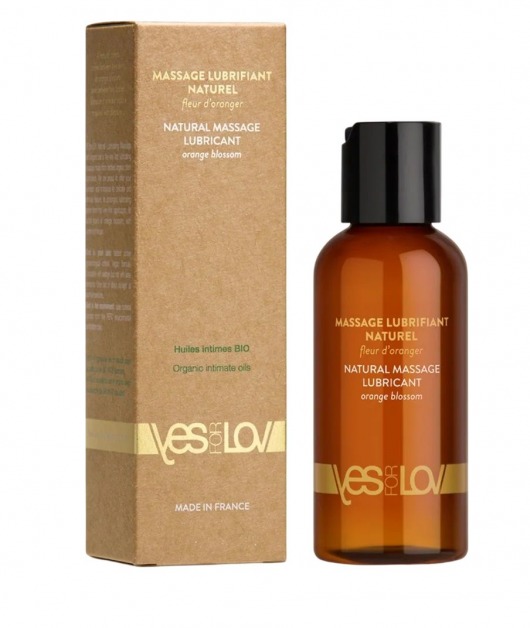 Натуральная массажная смазка Natural Lubricant Orange Blossom - 100 мл. - YESforLOV - купить с доставкой в Пушкино