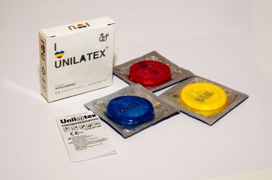Разноцветные ароматизированные презервативы Unilatex Multifruits - 3 шт. - Unilatex - купить с доставкой в Пушкино
