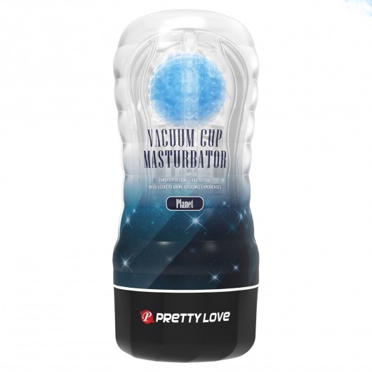 Прозрачный текстурированный мастурбатор Vacuum Cup Masturbator Planet - Baile - в Пушкино купить с доставкой