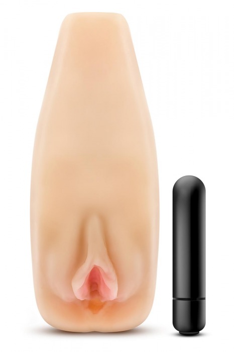 Мастурбатор-вагина с вибрацией Soft   Wet Natasha Realistic Beige Masturbator - Blush Novelties - в Пушкино купить с доставкой