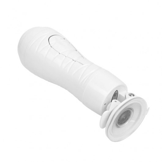 Мастурбатор-вагина Flora White с присоской и 12 режимами вибрации - Baile - в Пушкино купить с доставкой