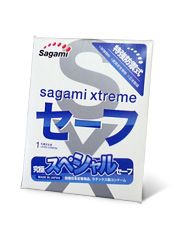 Презерватив Sagami Xtreme Ultrasafe с двойным количеством смазки - 1 шт. - Sagami - купить с доставкой в Пушкино
