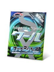 Презерватив Sagami Xtreme Mint с ароматом мяты - 1 шт. - Sagami - купить с доставкой в Пушкино