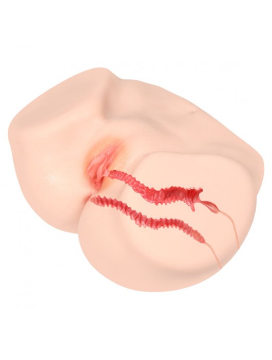 Мастурбатор-полуторс с двойным слоем материала Vanilla Onahole Real Vagina - KOKOS - в Пушкино купить с доставкой