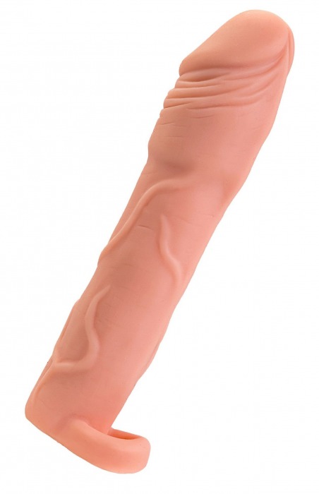 Телесная удлиняющая насадка с подхватом - 19 см. - ToyFa - в Пушкино купить с доставкой