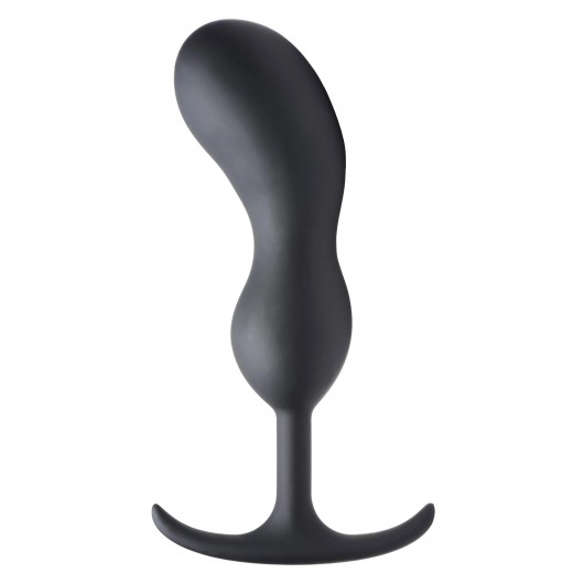 Черный массажер простаты с утяжелителями Premium Silicone Weighted Prostate Plug XL - 20,8 см. - XR Brands - в Пушкино купить с доставкой