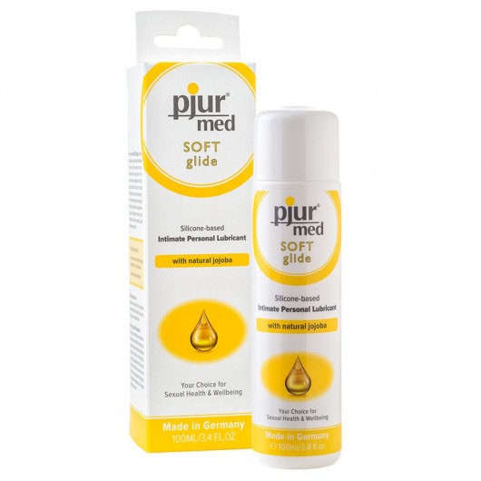 Силиконовый лубрикант с жожоба pjur MED Soft glide - 100 мл. - Pjur - купить с доставкой в Пушкино