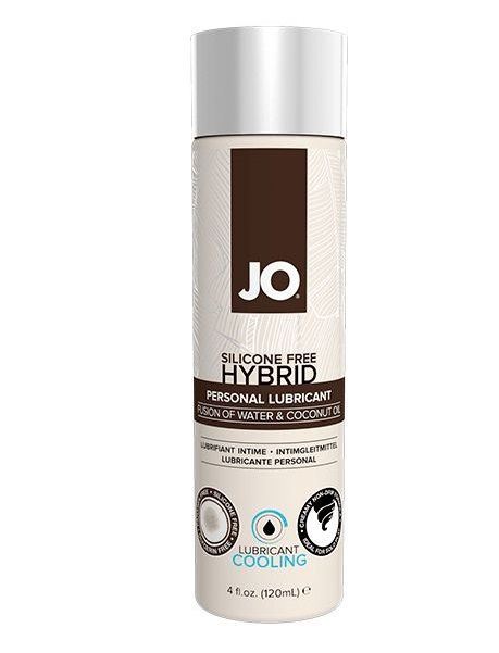 Водно-масляный лубрикант с охлаждающим эффектом JO Silicon free Hybrid Lubricant COOLING - 120 мл. - System JO - купить с доставкой в Пушкино