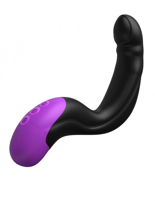 Черно-фиолетовый вибромассажёр простаты Hyper-Pulse P-Spot Massager - Pipedream - в Пушкино купить с доставкой
